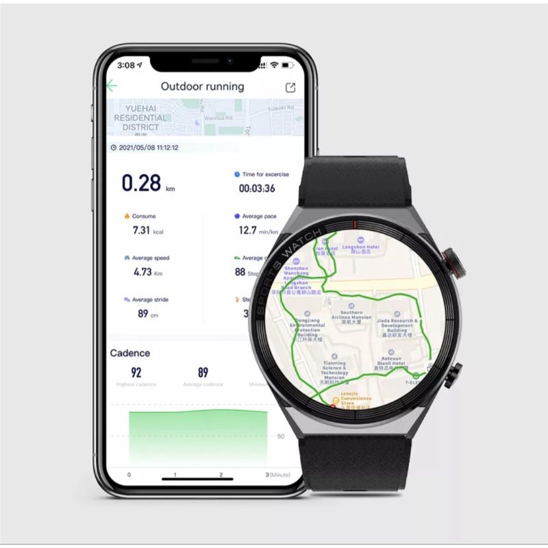 DT No 1 DT3 MATE SMARTWATCH NFC ALWAYS ON DISPLAY BLUETOOTH CALL GPS TRACKER ORIGINAL