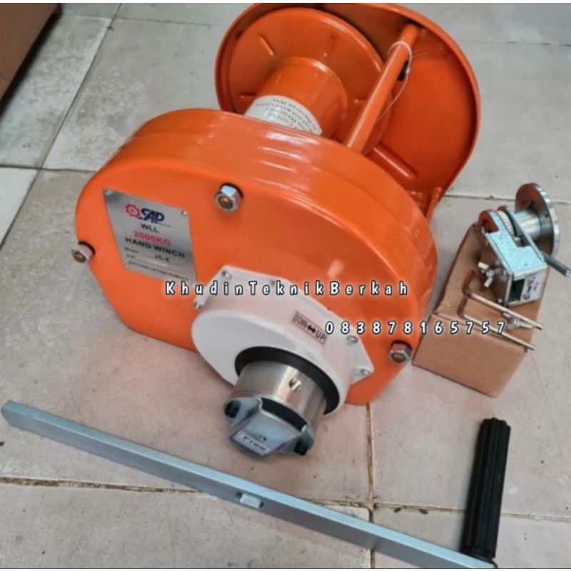 Handwinch JC-E 3000 Kg Katrol Kerekan Manual Gear Winch