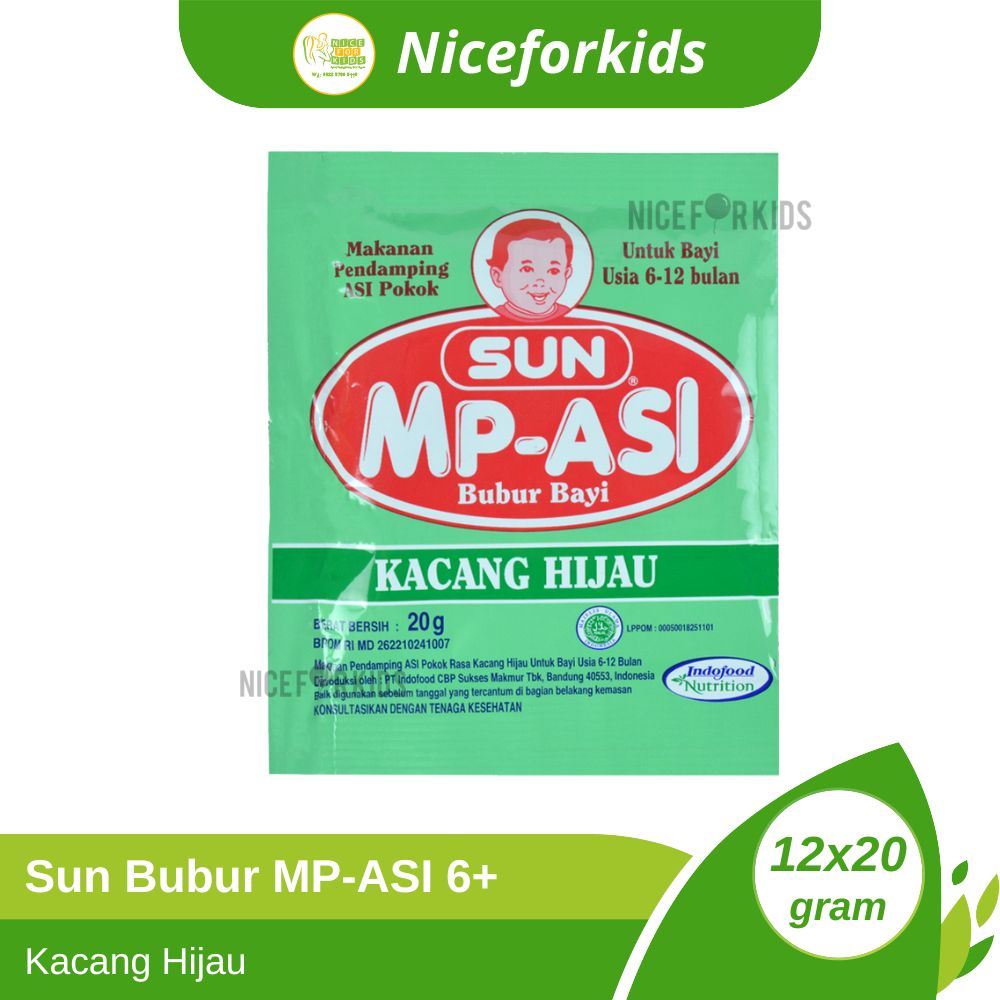 Sun MP-ASI Bubur Bayi 6-12 Bulan Renceng Isi 12 Sachet / Sun Mpasi Bayi