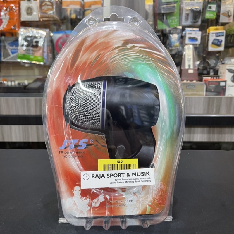 JTS TX2 MICROPHONE KICK DRUM - MIC BASS DRUM - ORIGINAL TX 2 TX2 TX-2 + KABEL