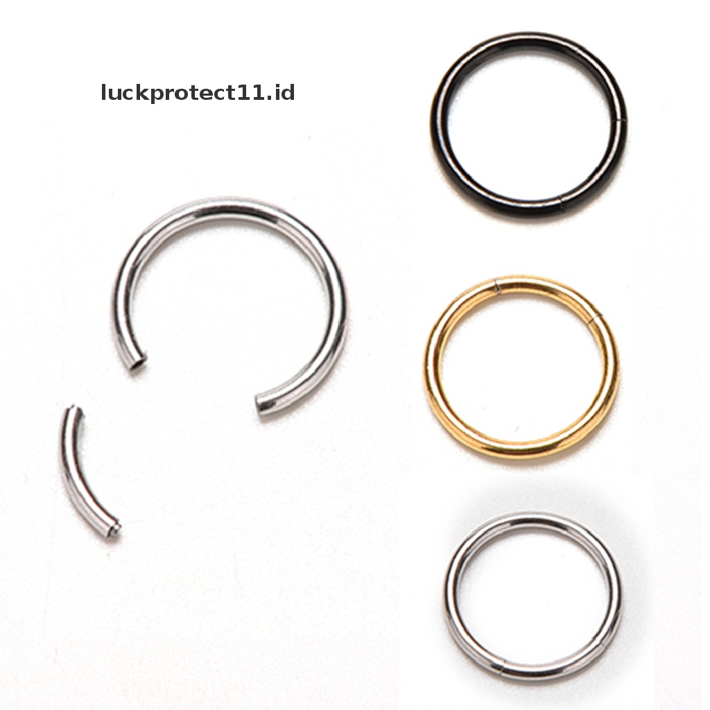 /Fashion Hot// Fashion// 1pc Cincin Segmen Berengsel Chic Titanium Septum Clicker Hidung Bibir Telinga Ring.