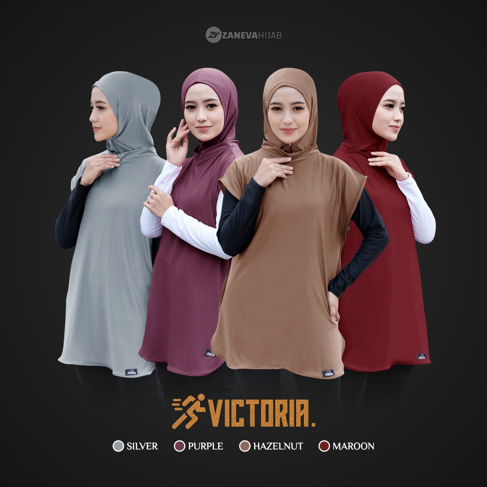 Vest Hijab Jumbo l Hijab Rompi Olahraga l Hijab Olahraga l Baju Olahraga l Vest Hijab l Victoria