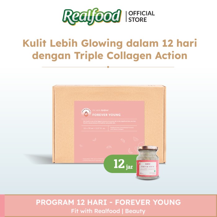 

Realfood Forever Young Minuman Sarang Burung Walet + Kolagen