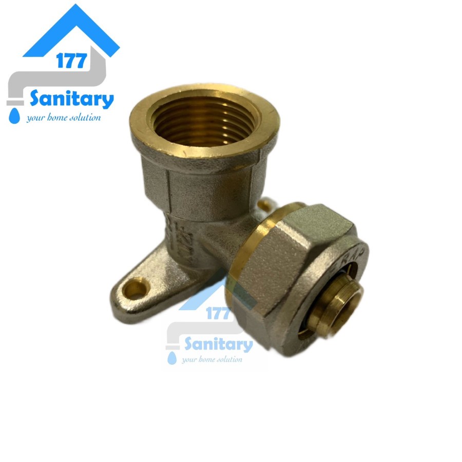 Keni kni sambungan pipa 3/4inch water heater drat dalam 1/2 Kuningan-knee instalasi luar valve knie nepel tanpa bobok tembok sambungan pipa air panas mixer brass fitting