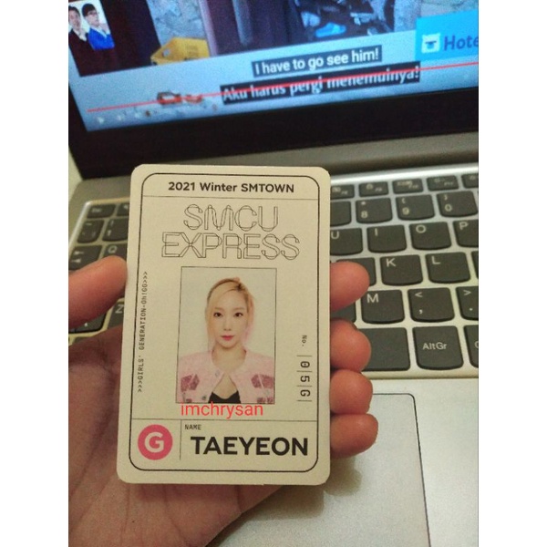 passcard Taeyeon SMCU