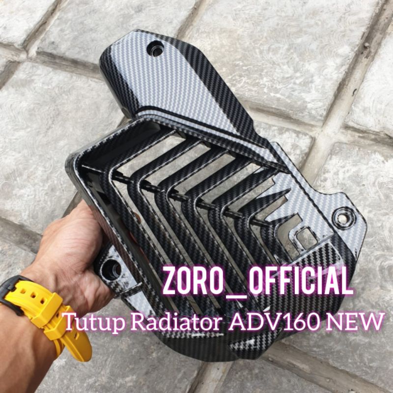 Jual Cover Tutup Radiator Carbon ADV 160 2022 ZORO Shopee Indonesia