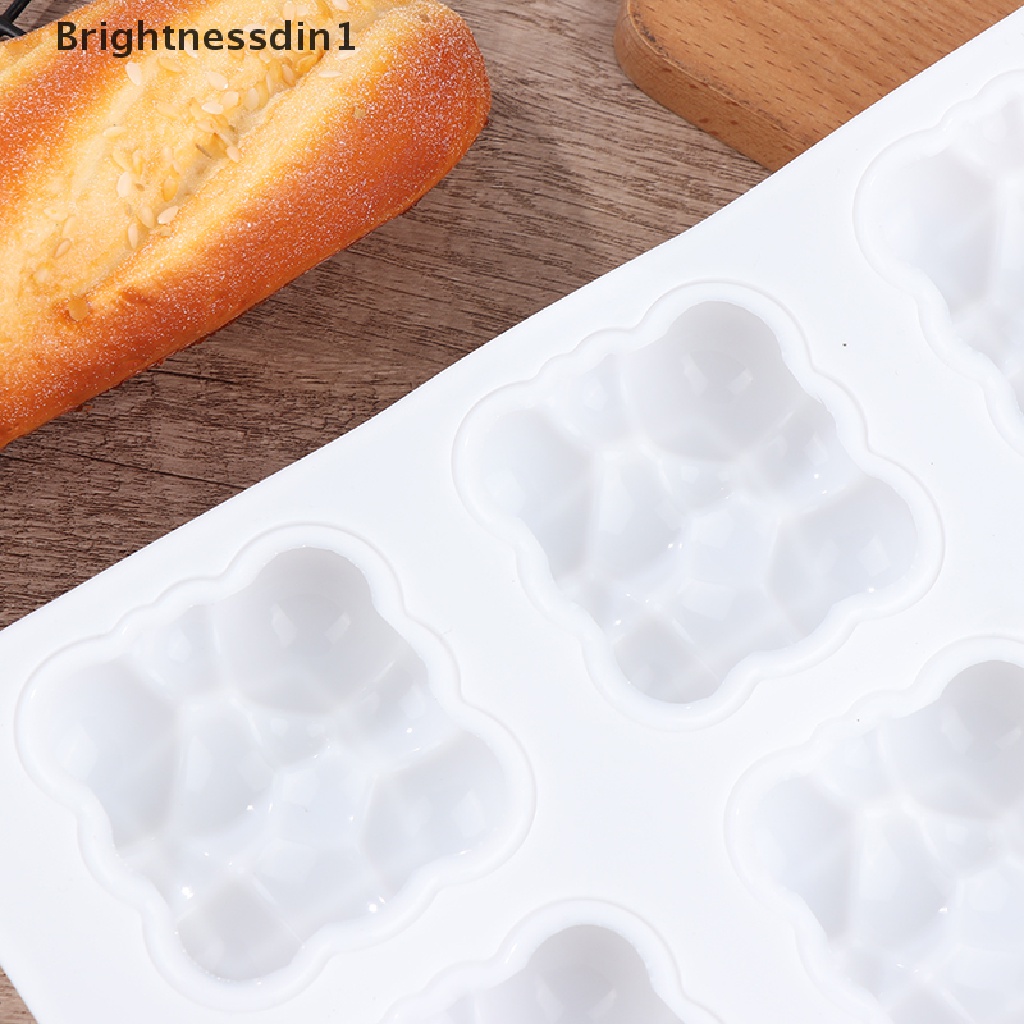 [Brightnessdin1] 1pc 1/6-rongga Bentuk Awan 3D Cetakan Silikon Untuk Baking Dessert Dekorasi Mold Butik