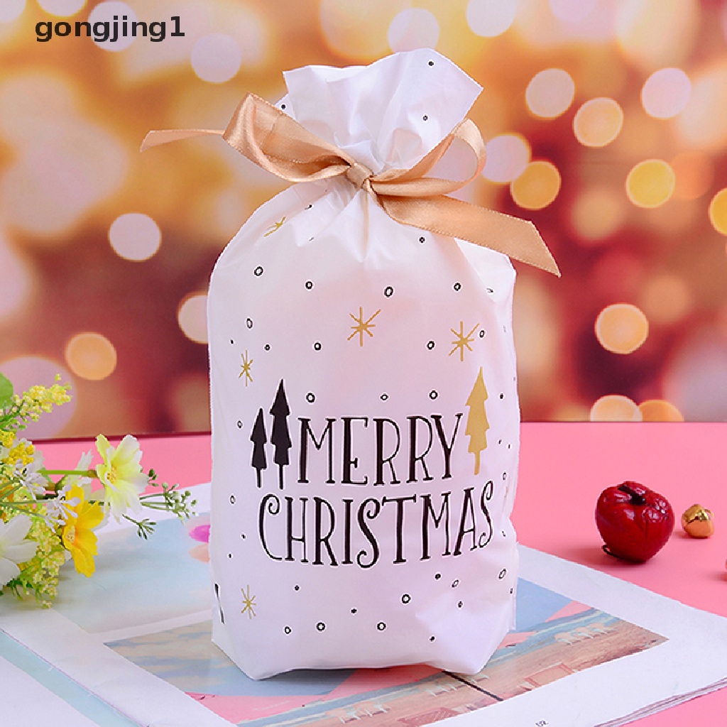 Ggg 10 Pcs Kantong Plastik Permen Natal Elk Candy Sweet Treat Bags Xmas Biskuit Hadiah 10 Pcs Candy Bags Red Christmas Elk Candy Sweet Treat Bags Xmas Biskuit Hadiah ID