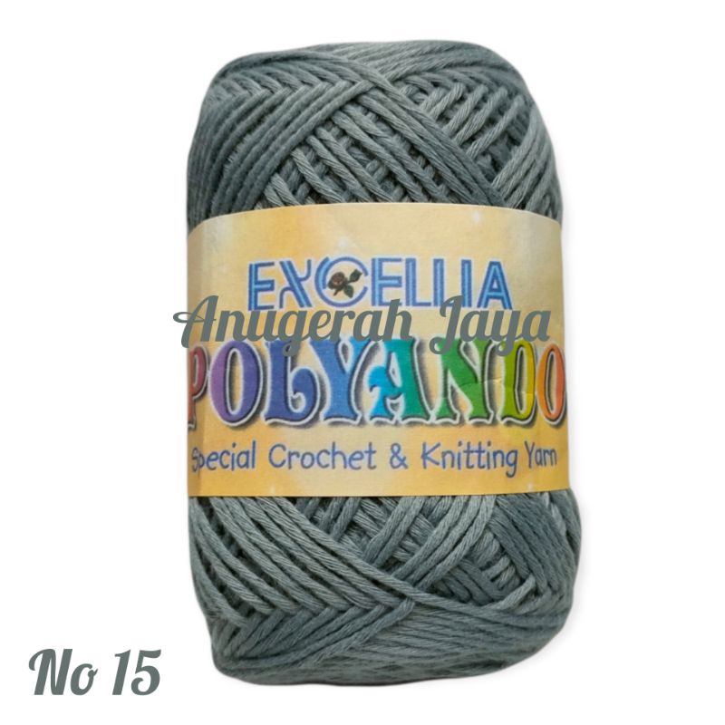 Benang Rajut Polyando No 15K