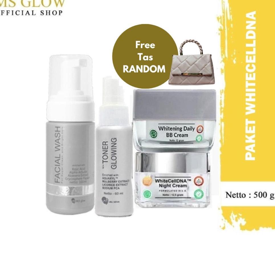 Ready--MS Glow Paket WhiteCellDNA - 4 Item