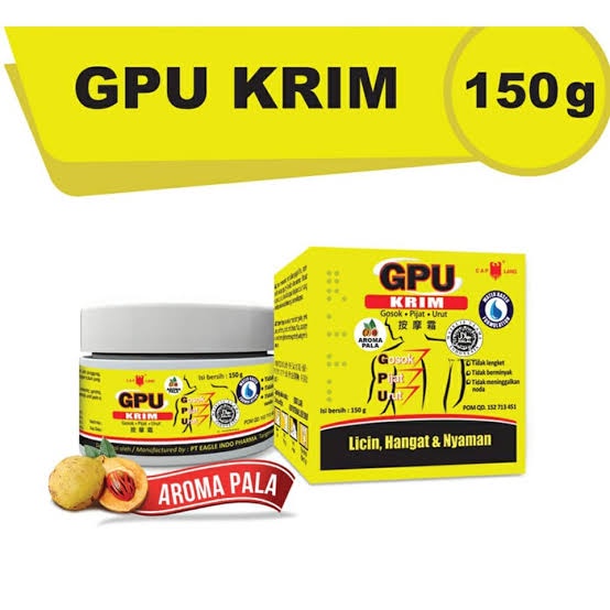 GPU Krim 150 gr Gosok Pijat Urut ORIGINAL-BPOM