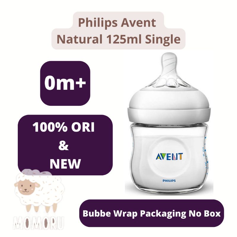 Philips Avent Natural Bottle 125ml 0M+ Wide Neck Single Pack Botol Susu Philips Avent