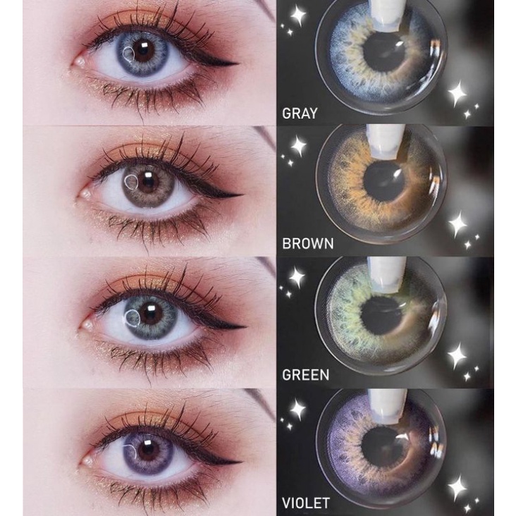 SOFTLENS PRINCESS BOLLYCON DNA GRAY HAZEL VIOLET GREEN NORMAL Softlen BPOM KEMENKES