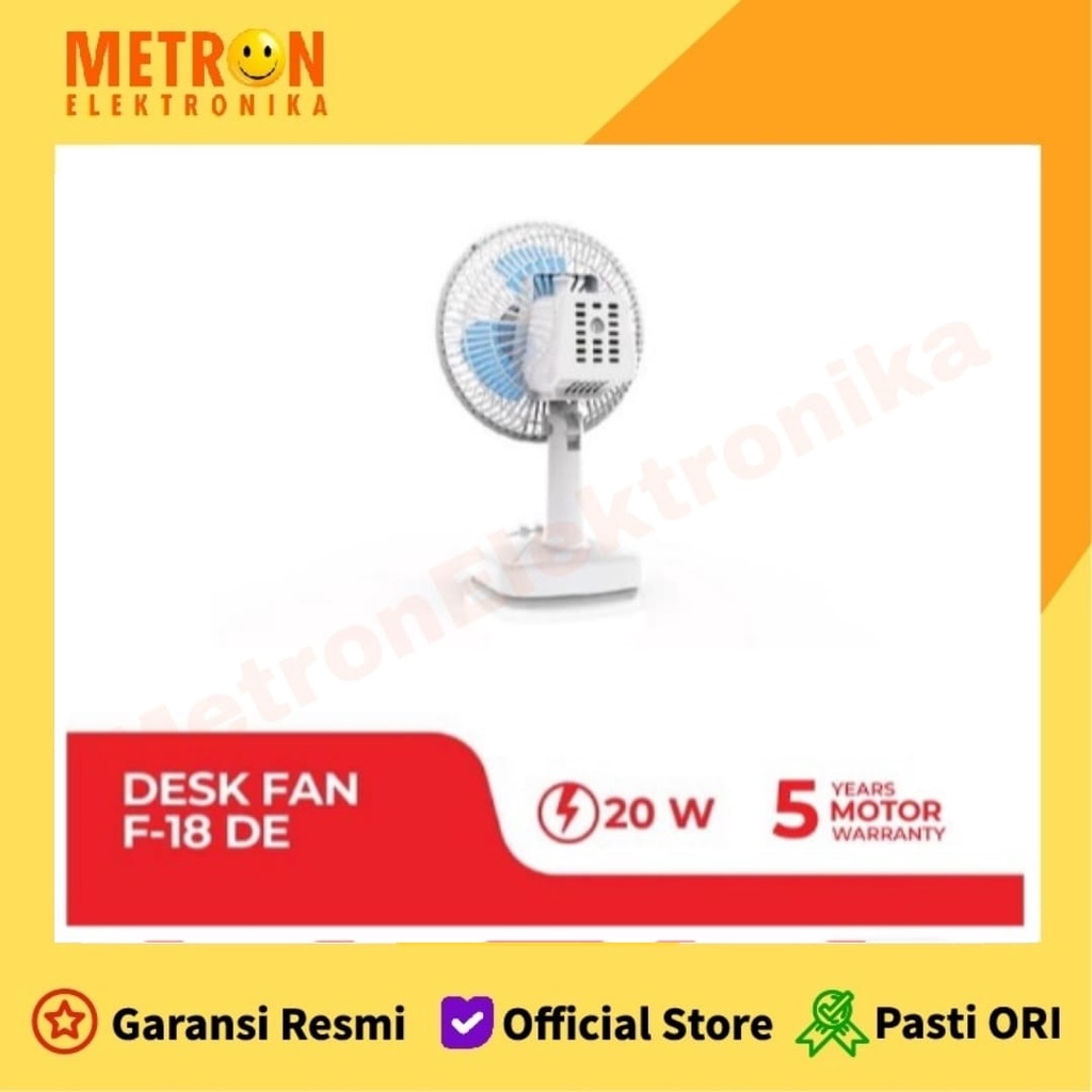 MASPION F 18 DE KIPAS ANGIN / DESK FAN 7 INC / F18DE