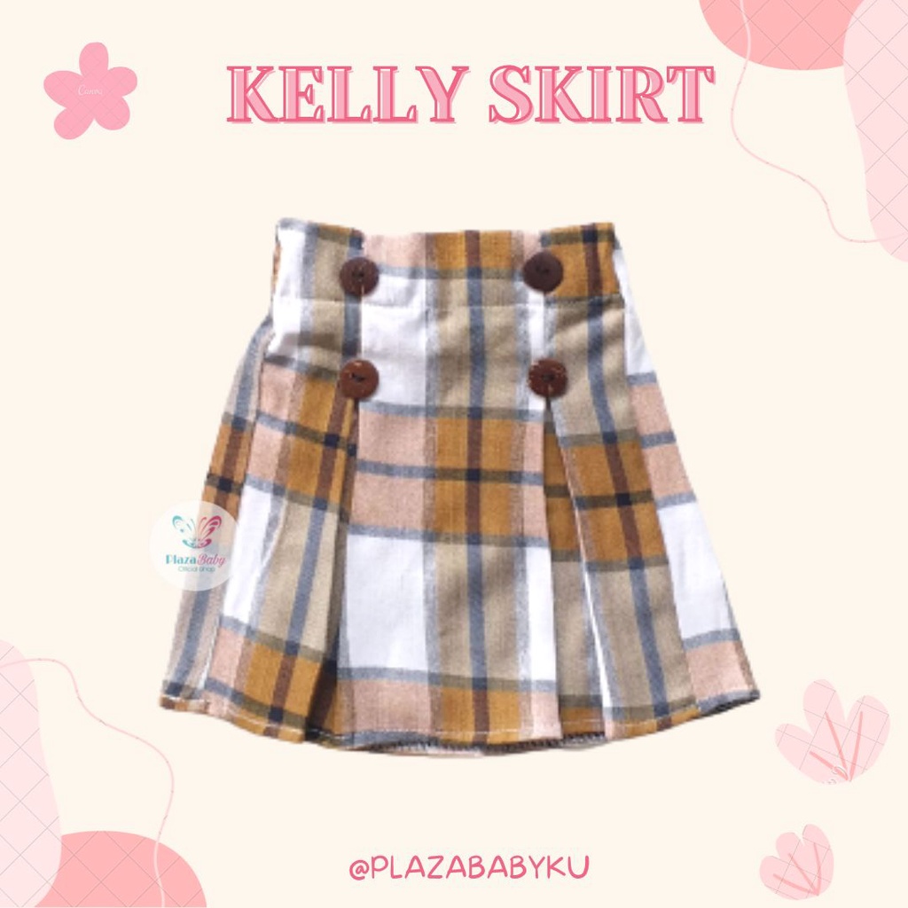 SALE 10.10 Plazababyku KELLY SKIRT Rok Anak Pendek Popsy Skrit Anak Perempuan 1-5 tahun