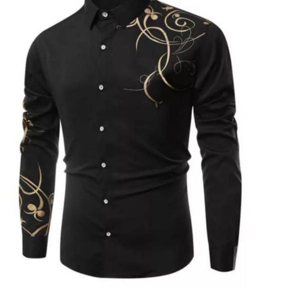 ANIMOS.Kemeja Kasual Pria FAMOUS