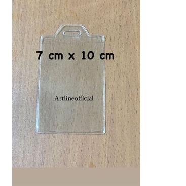 

T6T♦ Kantong Plastik Mika Cover Nametag Panitia / ID CARD Uk. 7 x 10 cm | 1pack isi (100 pcs) Terlaku
