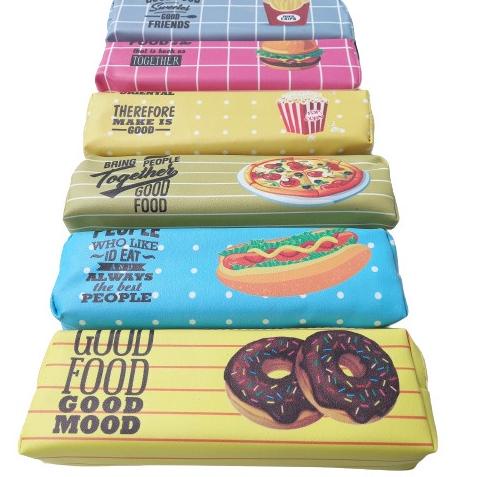 

H-51✓) Kotak Pensil Unik Motif Snack Food and Fruit langsung kirim
