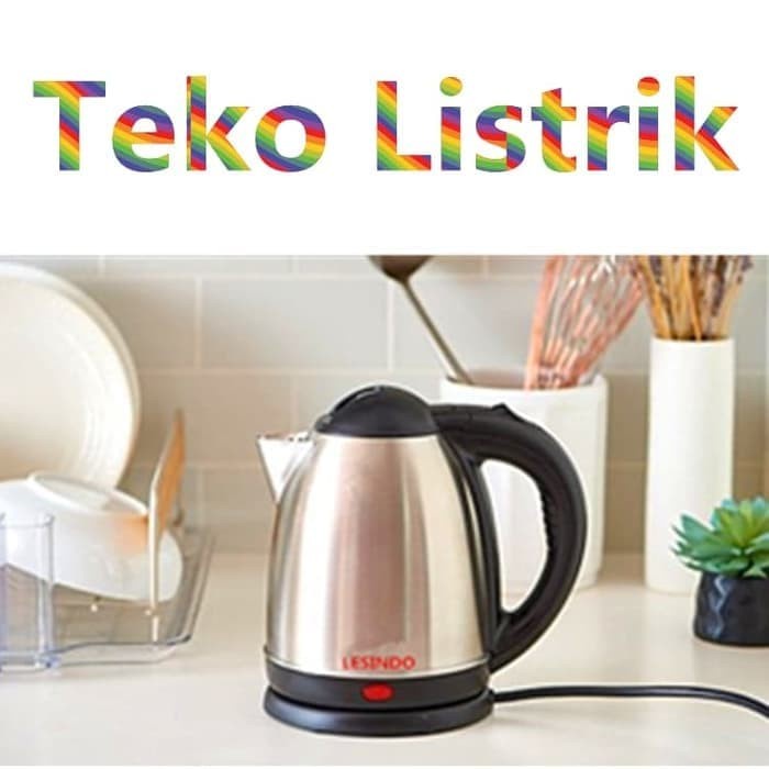 Teko Listrik 1.8L - pemanas air - kettle electric kapasitas 2 Liter - Kenji Shop