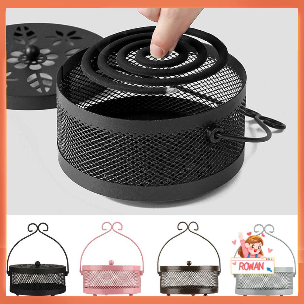 R-flower mosquito Coil Holder Retro Berguna Anti Nyamuk Metal Tray Repellent Piring Dupa