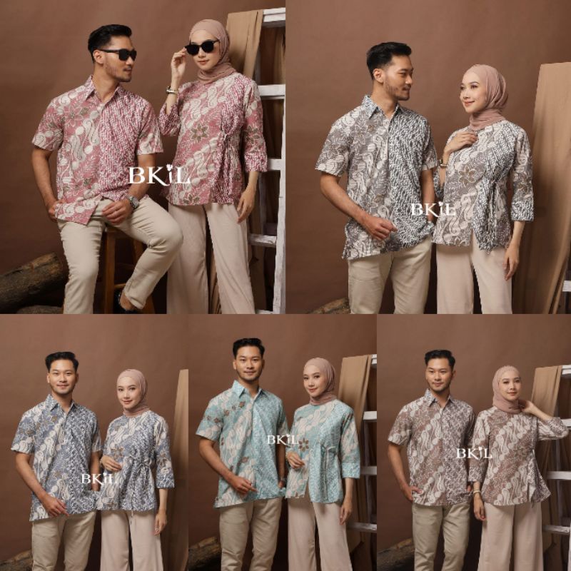 COUPLE ATASAN PRIA WANITA BATIK ATASAN WANITA BATIK KANTOR WANITA BATIK KOMBINASI WANITA