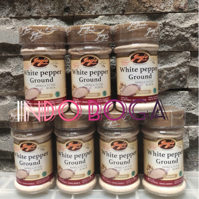 

jays white pepper ground 75gr / white pepper powder / lada putih bubuk