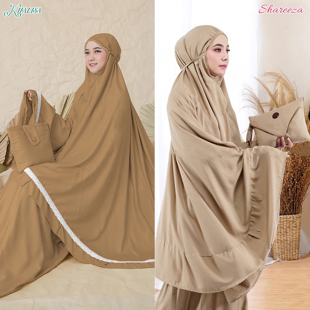 Mukena Renda Ayana Azura Rempel Premium ZMT06 Renda Mukenah Travel Bahan Rayon Premium zmt06 Banyak Variasi Warna