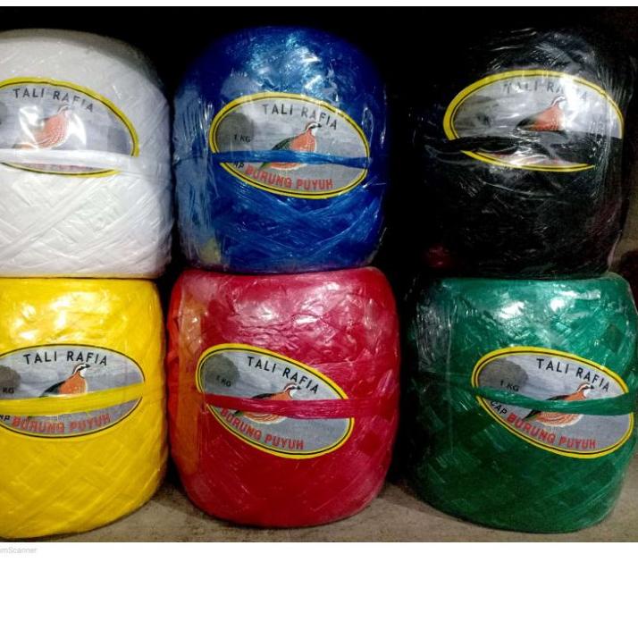 

Miliki Tali Rafia Cap Puyuh 1 Kg Warna Warni Merah Biru Hijau Hitam Putih Kuning