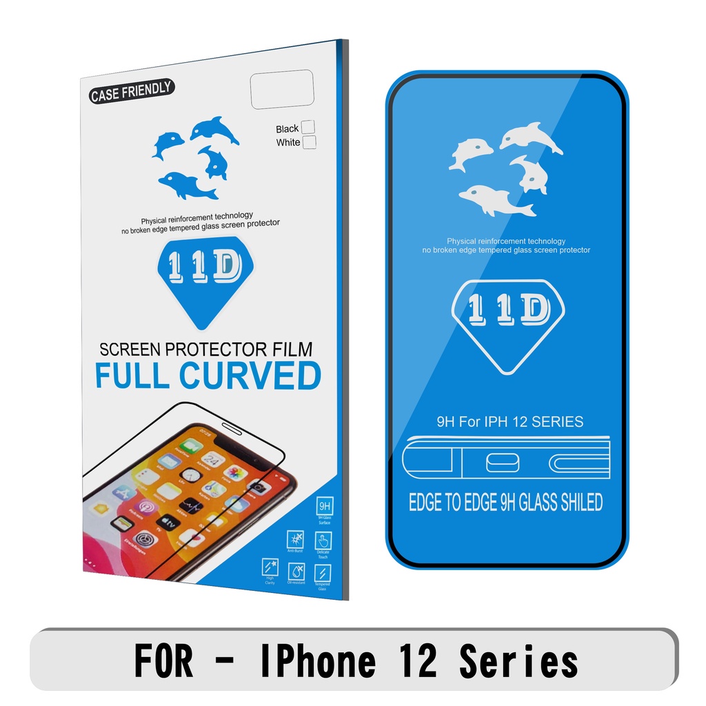 Tempered Glass iPhone 12 / 12 mini / 12 Pro / 12 Pro Max Screen Guard Full Protector Handphone