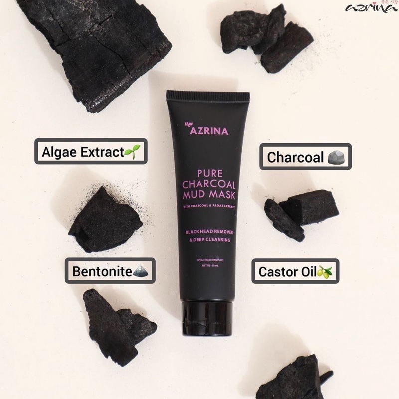 ❤33beauty❤ AZRINA PURE CHARCOAL MUD MASK