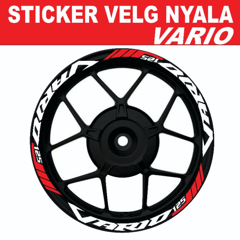 LIS VELG VARIO 125 LIS VELG VARIO 150, STICKER VELG VARIO, CUTTING STICKER VELG VARIO 125 150