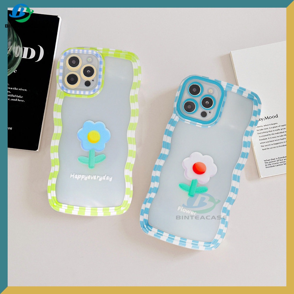 Redmi Note 11S 11 Pro Redmi 10C 10A 9C 9T 9A Note10 5G Note 10S Note9 Note8 Poco X3 Pro NFC Bunga Tepi Melengkung TPU Phone Case Binteacase