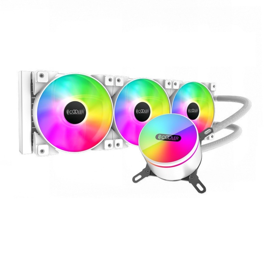 PC COOLER GI-CX360 ARGB White Edition Water Cooling Liquid CPU Cooler