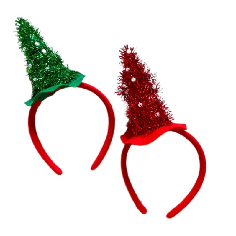 Bando Natal Dewasa Tanduk Rusa Lonceng Bunga Telinga Raindeer Deer Headband