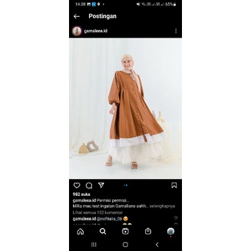 Preloved Tunik gamaleea.id ( ghaisani hijab.id)