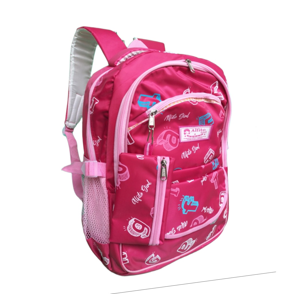 Alfito Girl Tas Ransel Wanita Backpack Laptop 15 inch Warna Jumbo