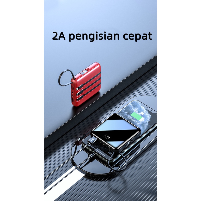 20000mAh mini powerbank full capachity dual USB portable fast charg