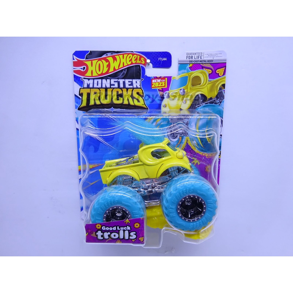 Hot Wheels Monster Trucks Good Luck Trolls Kuning