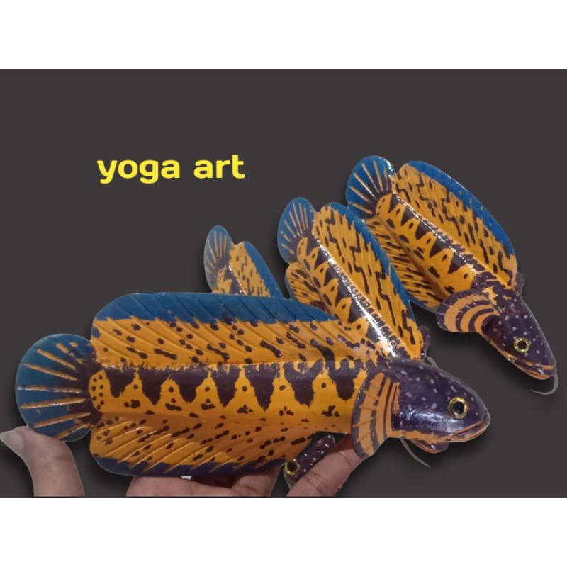 patung Channa auranti 12 cm _22cm, asli kayu