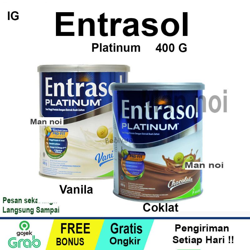 

Entrasol Platinum Coklat dan Vanila 400gr