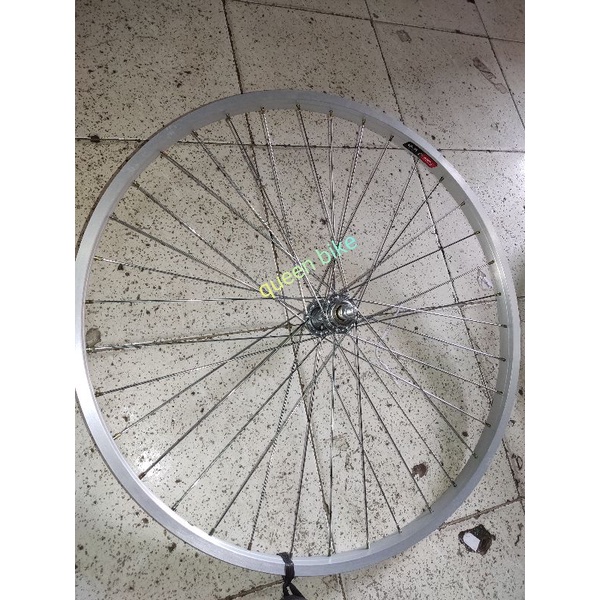 rim velg peleng sepeda kumbang jengki 26x1 3/8 araya komplit siap pakai