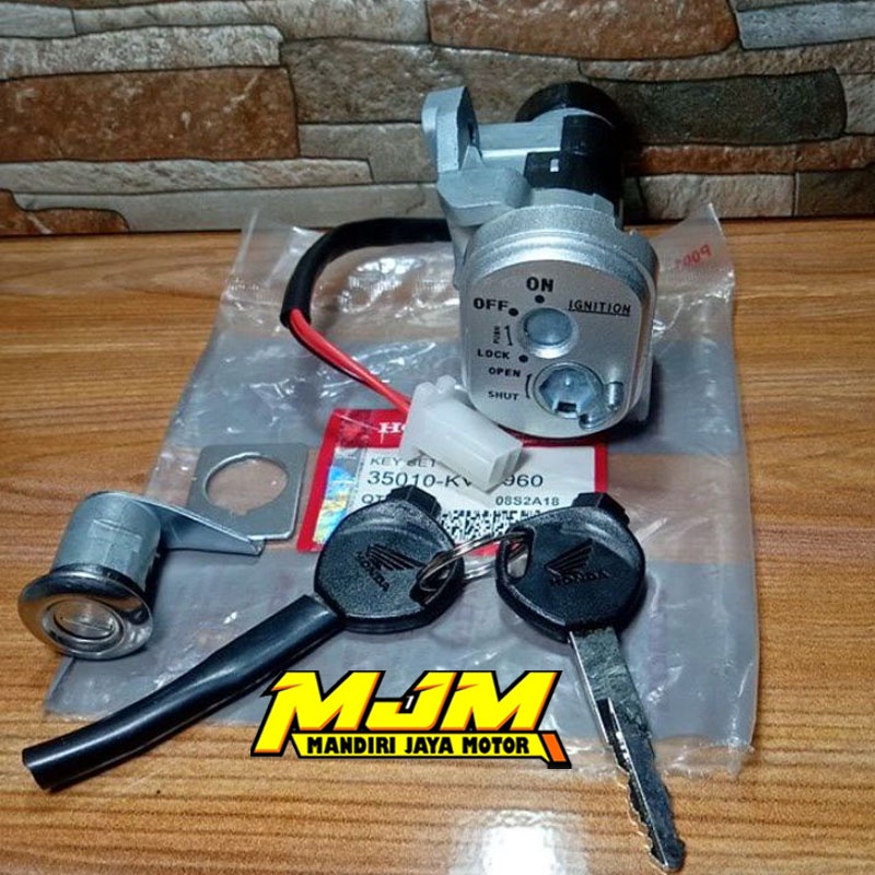 KUNCI KONTAK MOTOR HONDA BEAT KARBU - BEAT LAMA KUNCI KONTAK SATU SET BEAT KARBU LAMA ( KODE KVY )