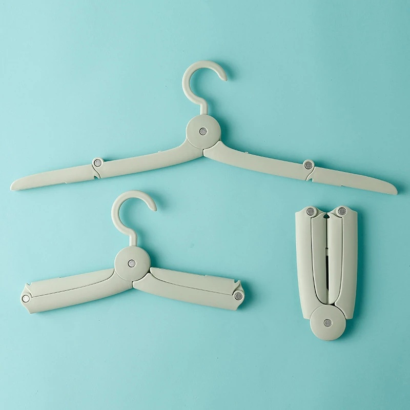 Travel Hanger loset Storage Pegs Portable Gantungan Baju Hemat Tempat Dilipat Non-Slip Laundry Pakaian Pengeringan Organizer Rak Multifungsi High Quality