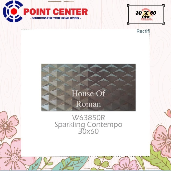 TERBAIK ROMAN KERAMIK 30 X 60R W63850R SPARKLING CONTEMPO GOL D