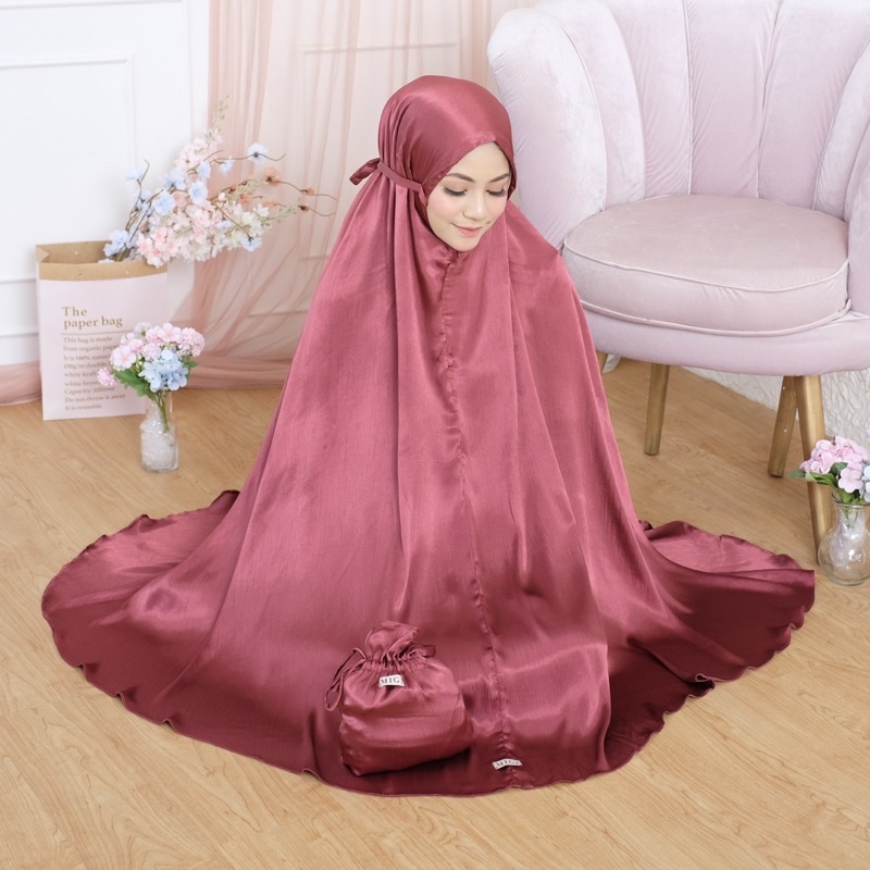 mukena silk cradenza / mukena armani silk