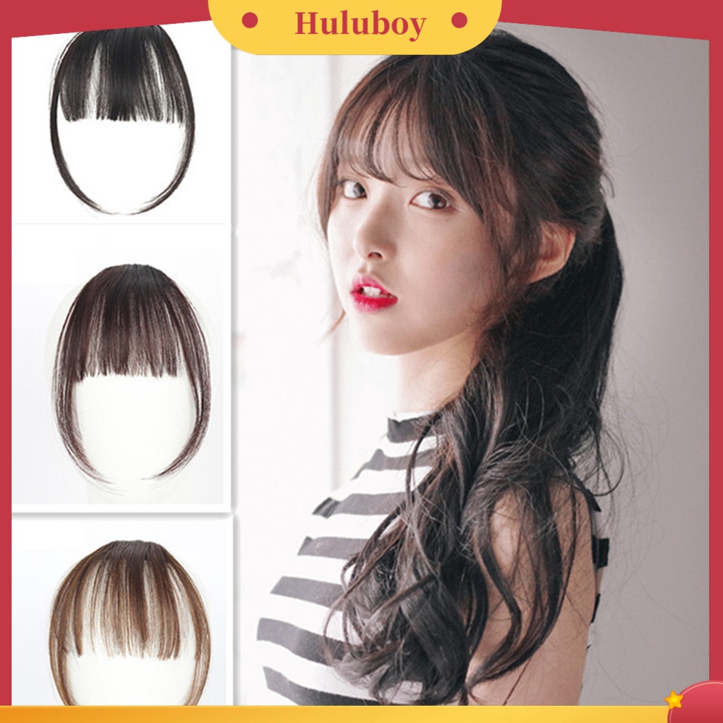 Wig Poni Ekstensi Rambut Pendek Bahan Serat Suhu Tinggi Ultra Tipis Untuk Wanita