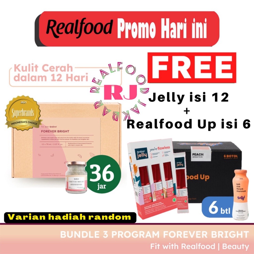 

Realfood Triple Bundle Forever Bright Free Realfood Up