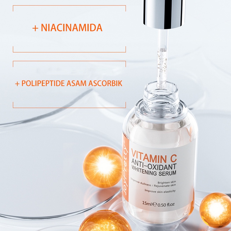 DADWARD Vitamin C Serum Antioxidant Facial Whitening Serum Brightens Dull Skin Moisturizing Lock Water