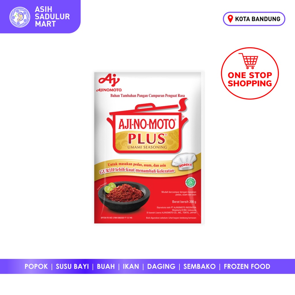 Ajinomoto Plus 200gr Penyedap Rasa Plus / MSG Promo Bandung