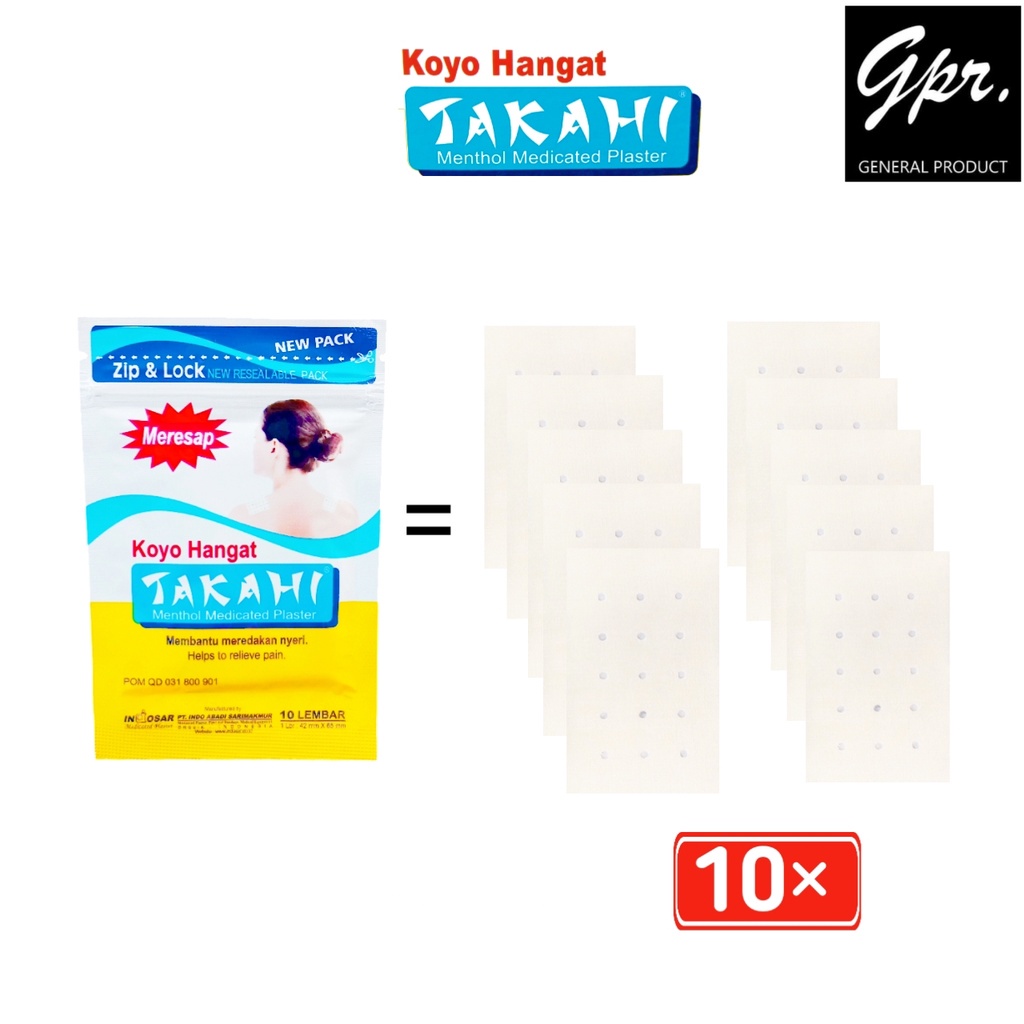ECERAN KOYO TAKAHI HANGAT sachet eceran ISI 10 PCS/ MEMBANTU MEREDAKAN RASA SAKIT KEPALA, SAKIT GIGI, PEGAL LINU, MEMAR DAN BENGKAK